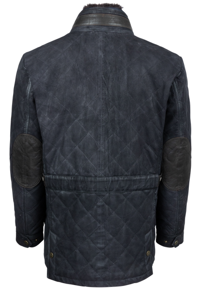 Madison Creek Sedona Goat Suede Jacket - Navy