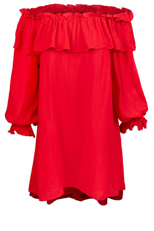 Vintage Collection Coral Peasant Top