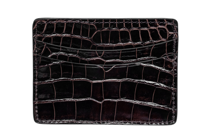 Pinto Ranch 5-Card Alligator Card Case