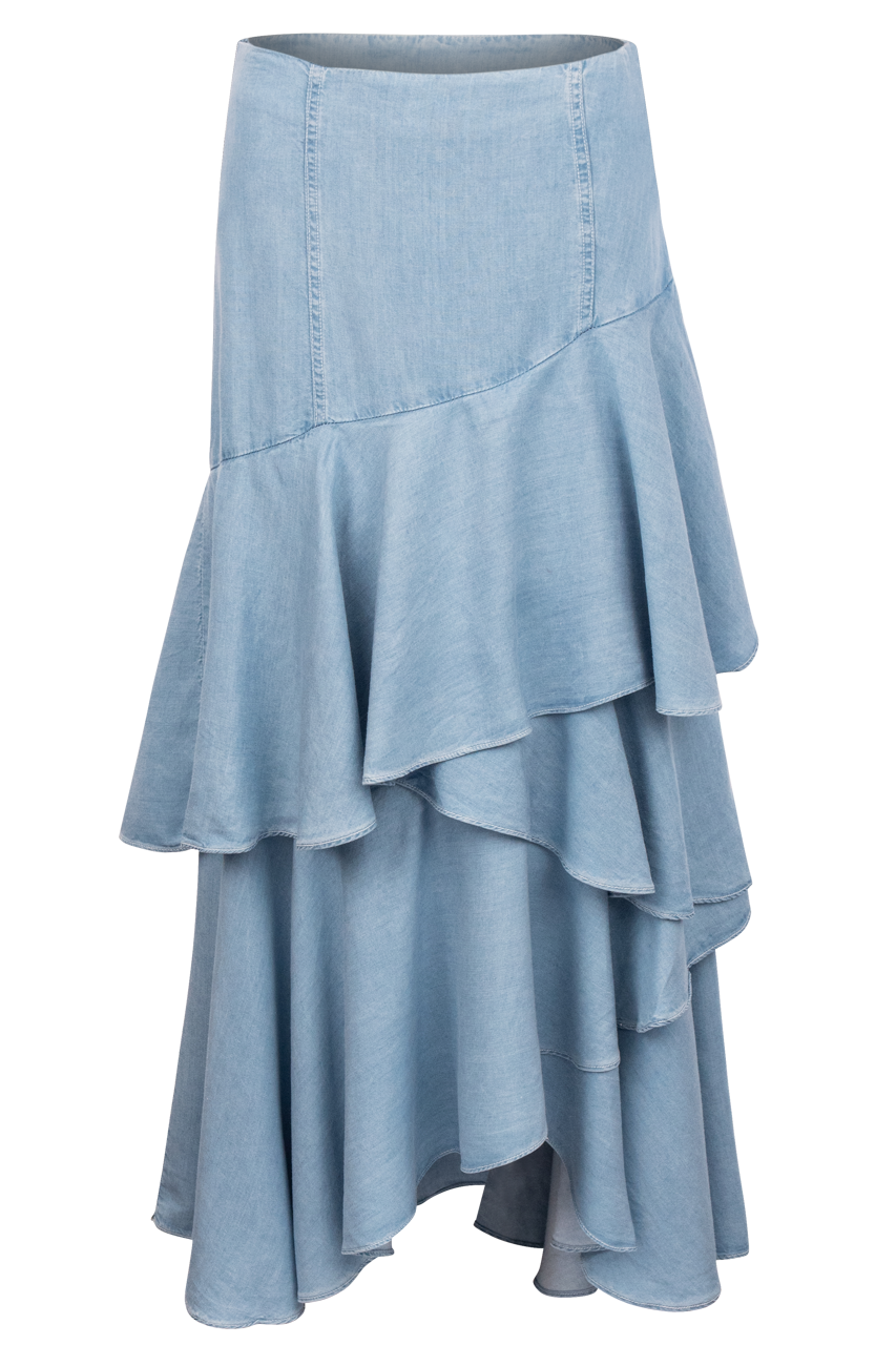 Vintage Collection Denim Ruffle Skirt