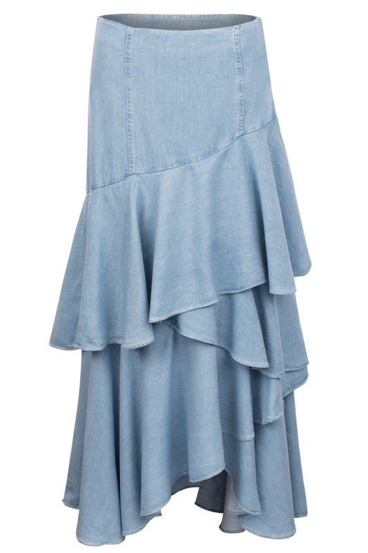 Vintage Collection Denim Ruffle Skirt