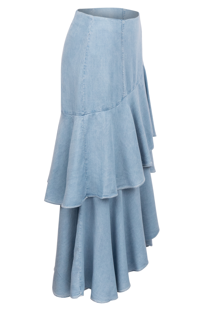 Vintage Collection Denim Ruffle Skirt