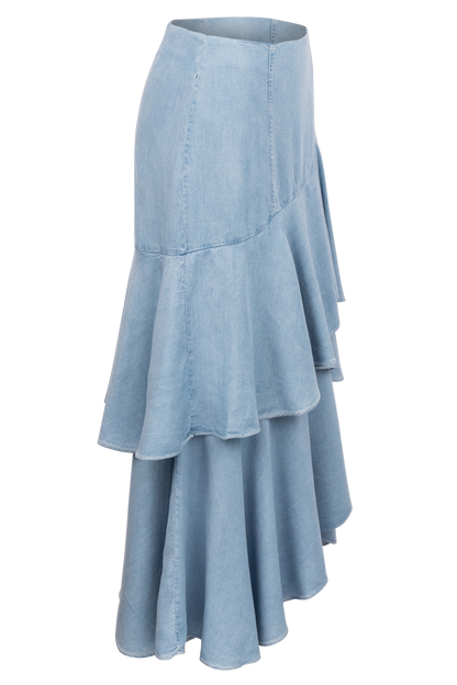 Vintage Collection Denim Ruffle Skirt