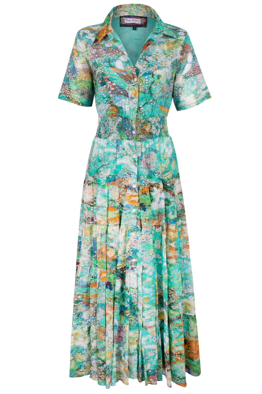 Vintage Collection Water Lily Maxi Dress