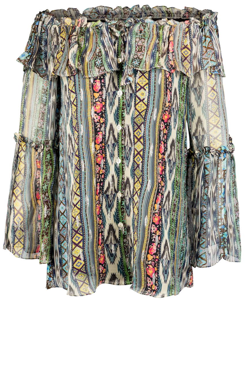 Vintage Collection Printed Mayan Top