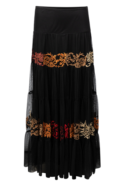 【PORTERNA】Ranch long skirt 74094BLACKVintageCollection-