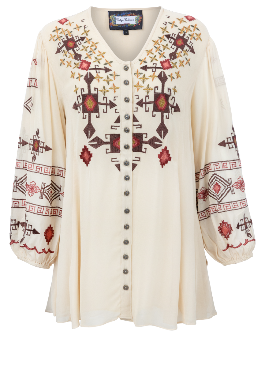 Vintage Collection Pearl Embroidered Tunic