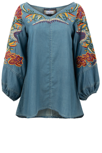 Vintage Collection Western Embroidered Fantasy Tunic | Pinto Vintage Collection Western Embroidered Fantasy Tunic | Pinto