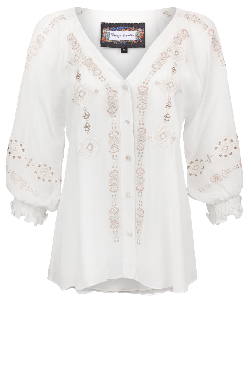 Vintage Collection Embroidered Dina Blouse