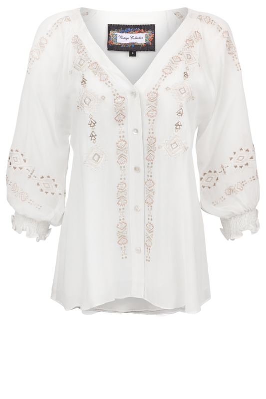 Vintage Collection Embroidered Dina Blouse