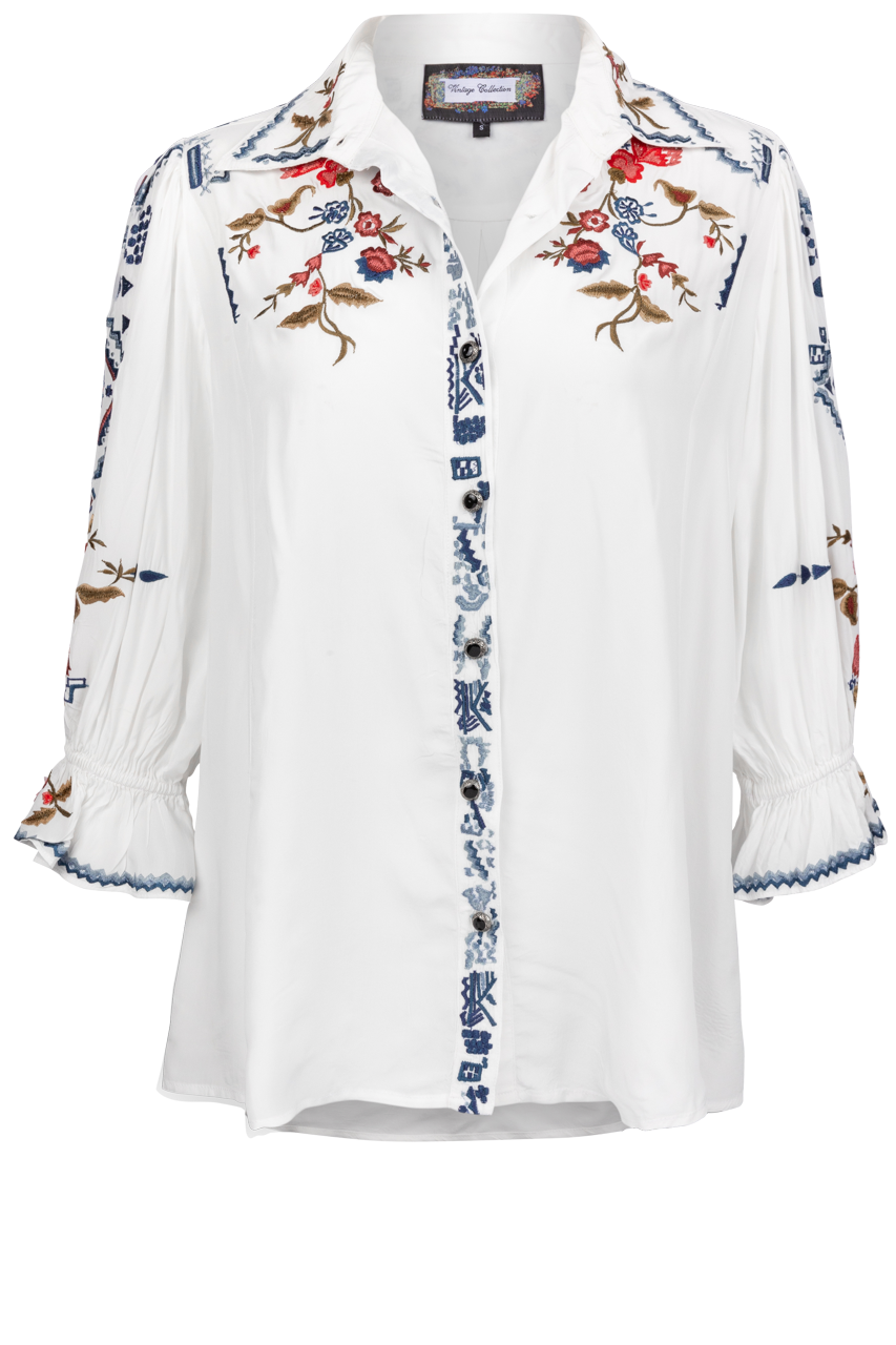 Vintage Collection Embroidered Jackie Top