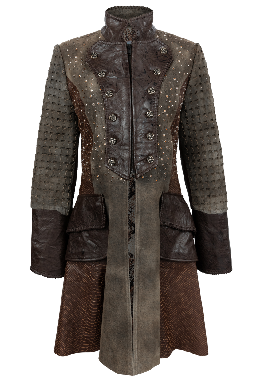 Pinto Ranch Long Frontier Western Royal Jacket | Pinto Ranch