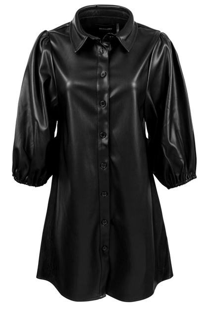 Dolce Cabo Vegan Leather Tunic Dress - Neutrals