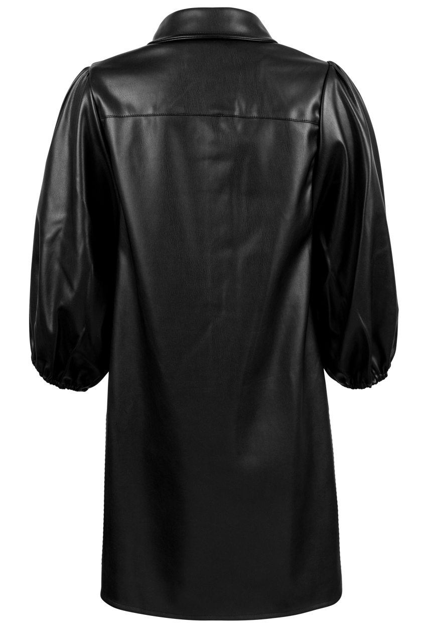Dolce Cabo Vegan Leather Shirt Dress / XS / COFFEE Dolce Cabo Vegan Leather Shirt Dress / XS / COFFEE