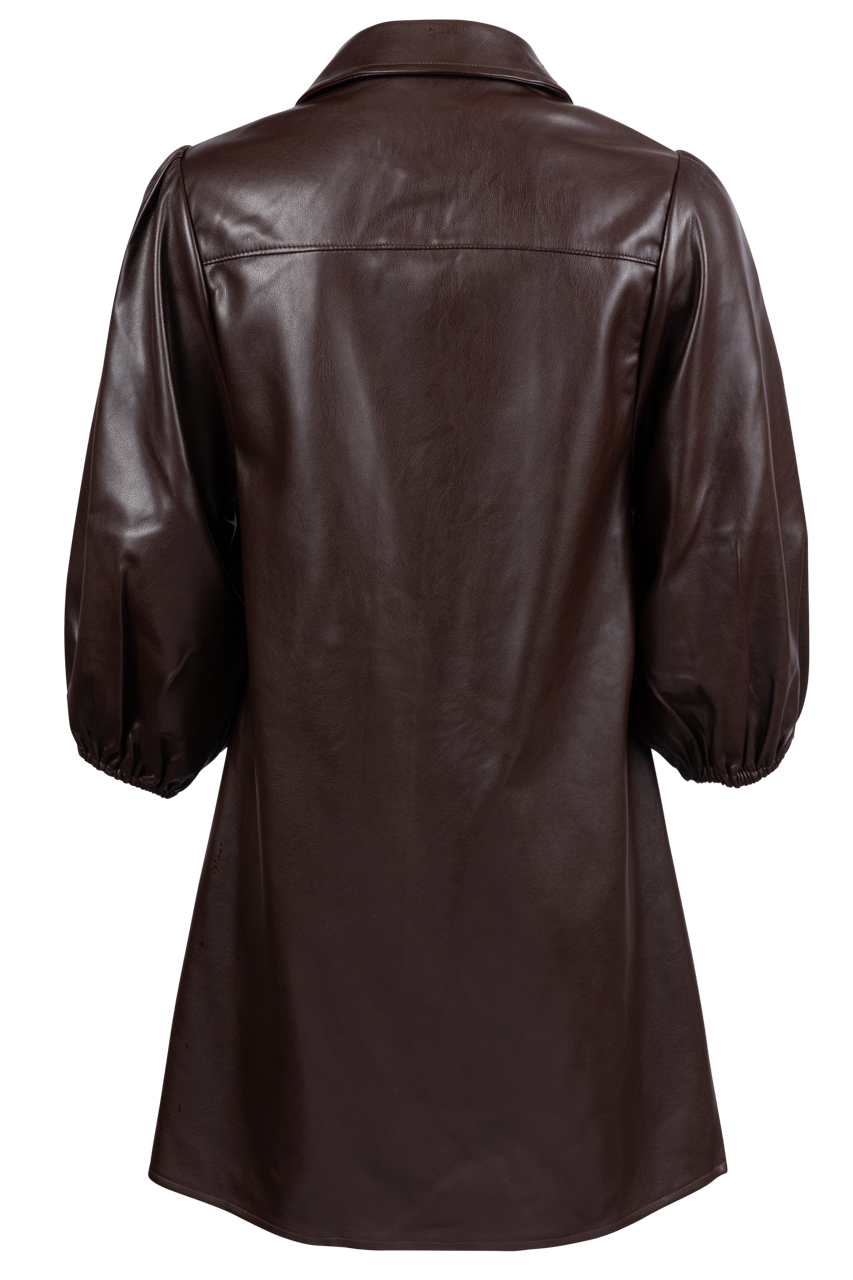 Dolce Cabo Vegan Leather Tunic Dress - Neutrals