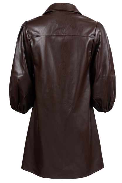 Dolce Cabo Vegan Leather Tunic Dress - Neutrals