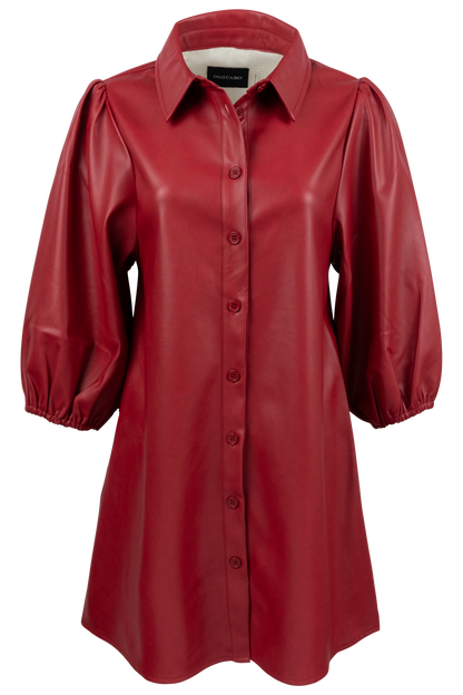 Dolce Cabo Vegan Leather Tunic Dress - Neutrals