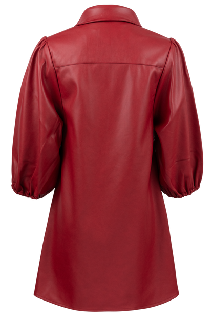 Dolce Cabo Vegan Leather Tunic Dress - Neutrals