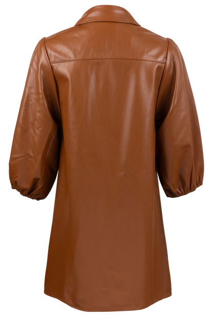 Dolce Cabo Vegan Leather Tunic Dress - Neutrals