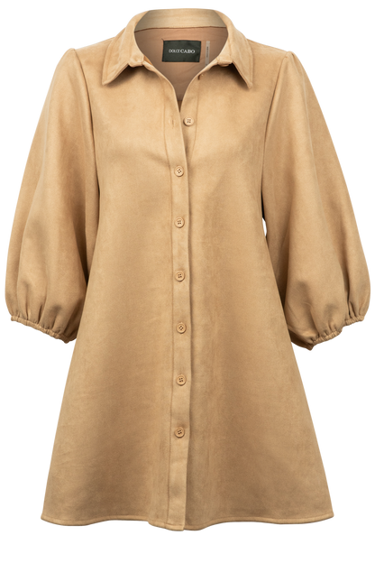 Dolce Cabo Faux Suede Shirt Dress