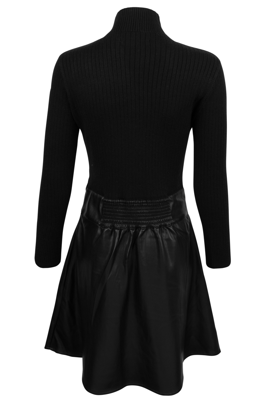 Dolce Cabo Vegan Leather Turtleneck Dress