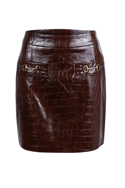 Dolce Cabo Faux Leather Mini Skirt