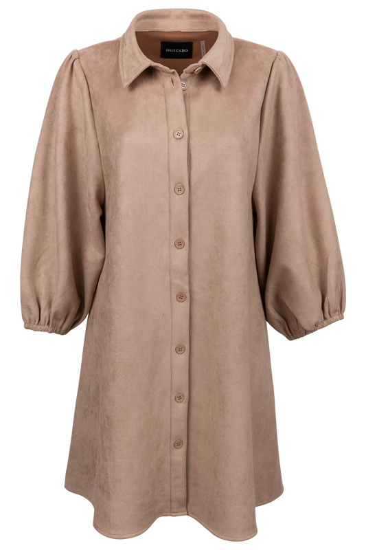 Dolce Cabo Faux Suede Shirt Dress