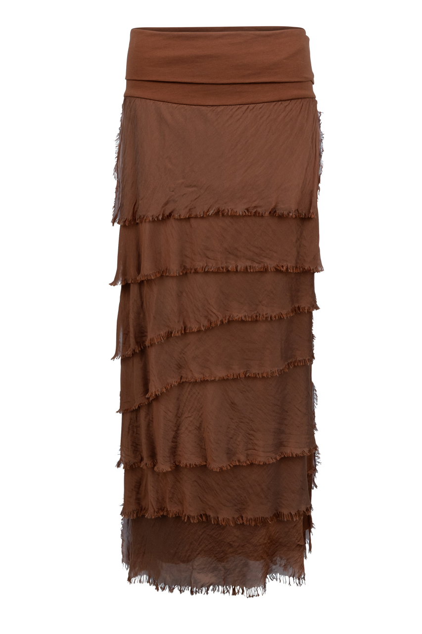 Gigi Torn Silk Skirt