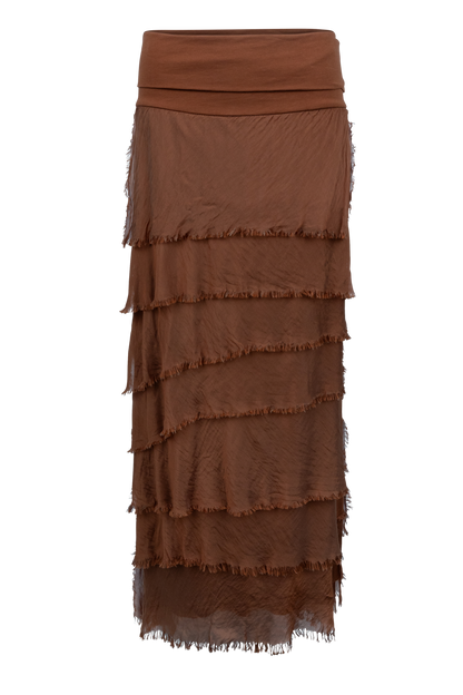 Gigi Torn Silk Skirt