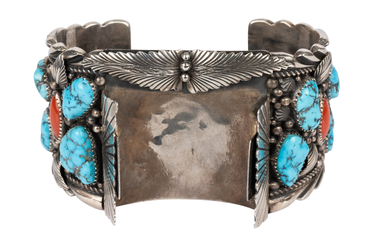 Coral and Turquoise Watch Band