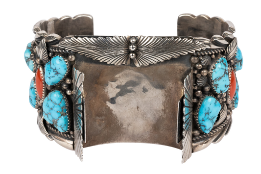 Coral and Turquoise Watch Band