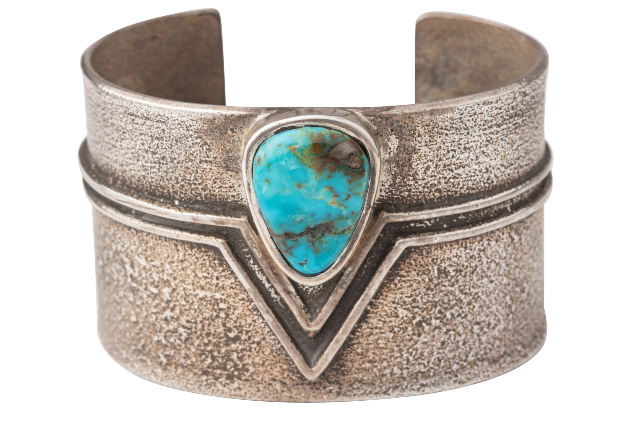 Turquoise Chevron Cuff Bracelet