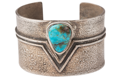 Turquoise Chevron Cuff Bracelet