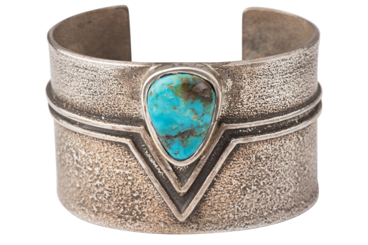 Turquoise Chevron Cuff Bracelet
