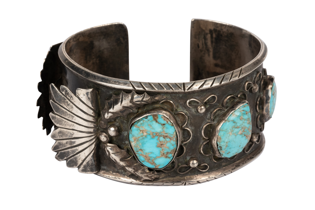 Silver and Turquoise Cuff Bracelet