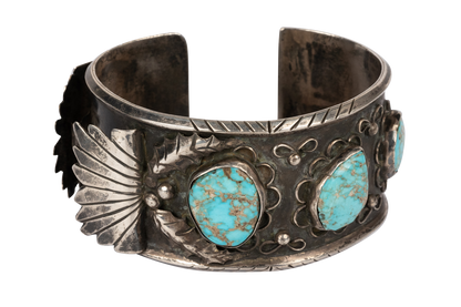 Silver and Turquoise Cuff Bracelet