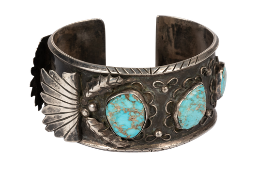 Silver and Turquoise Cuff Bracelet