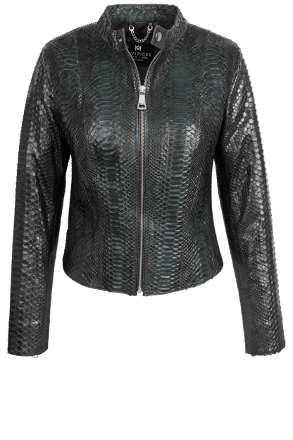 Maverick's Dark Green Python Jacket