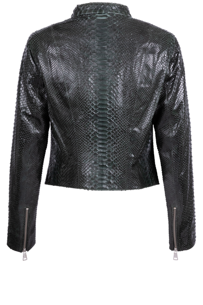 Maverick's Dark Green Python Jacket