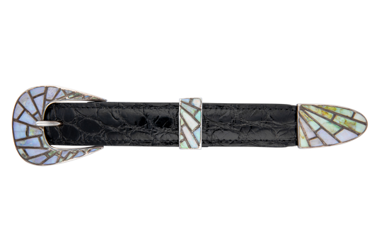 Maverick Opal Stained Glass Buckle Set