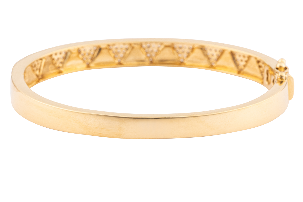 Diamond and Turquoise Bangle