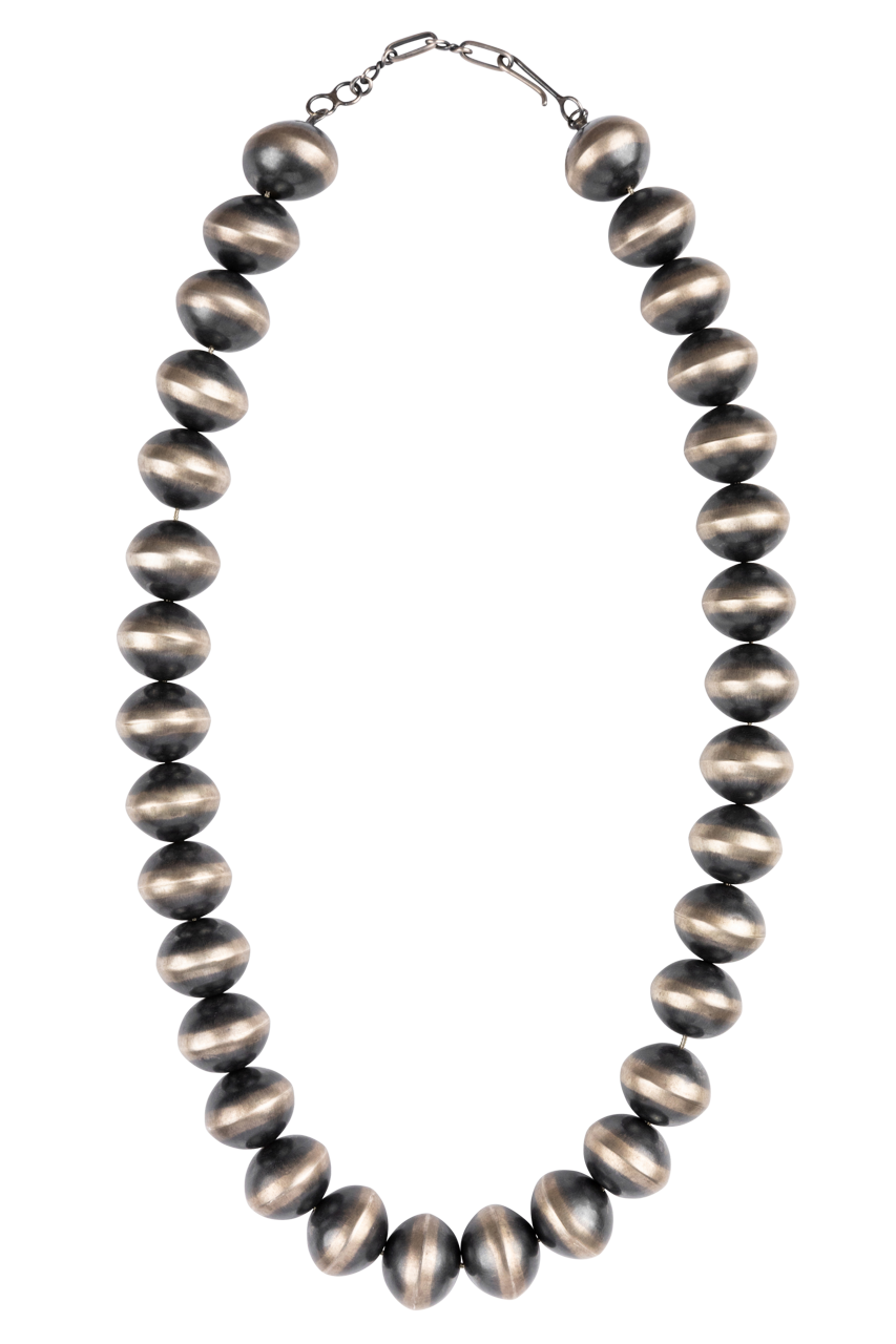 Silver Navajo Pearl Necklace