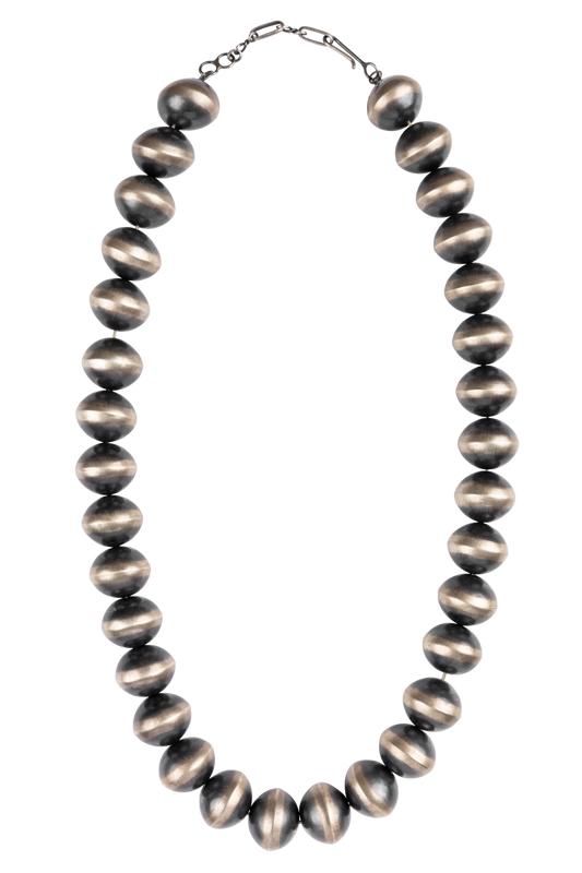Silver Navajo Pearl Necklace