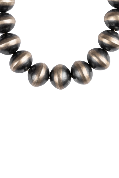 Silver Navajo Pearl Necklace