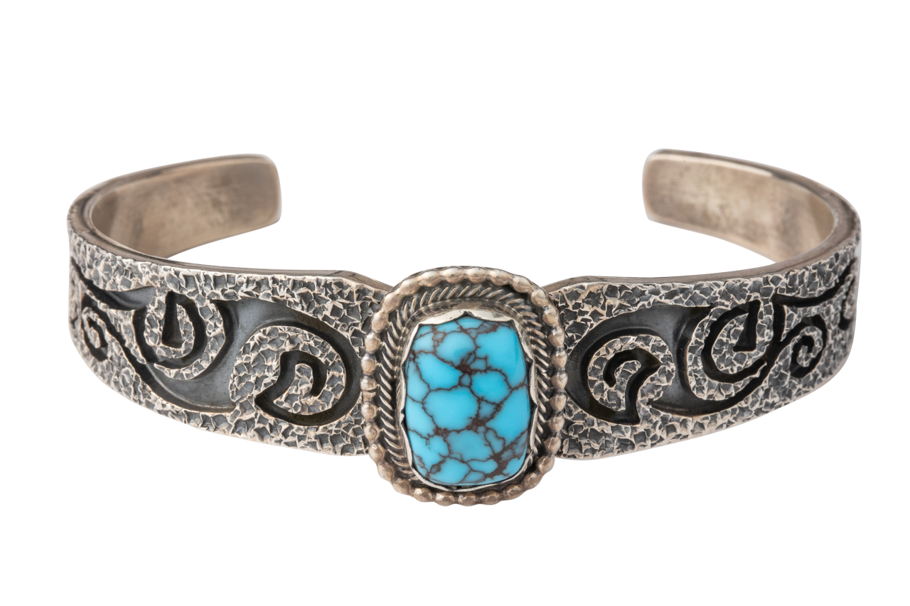 Prince Turquoise Chiseled Cuff