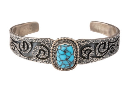 Prince Turquoise Chiseled Cuff