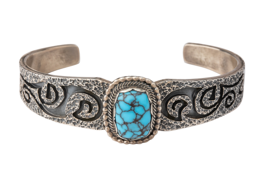 Prince Turquoise Chiseled Cuff