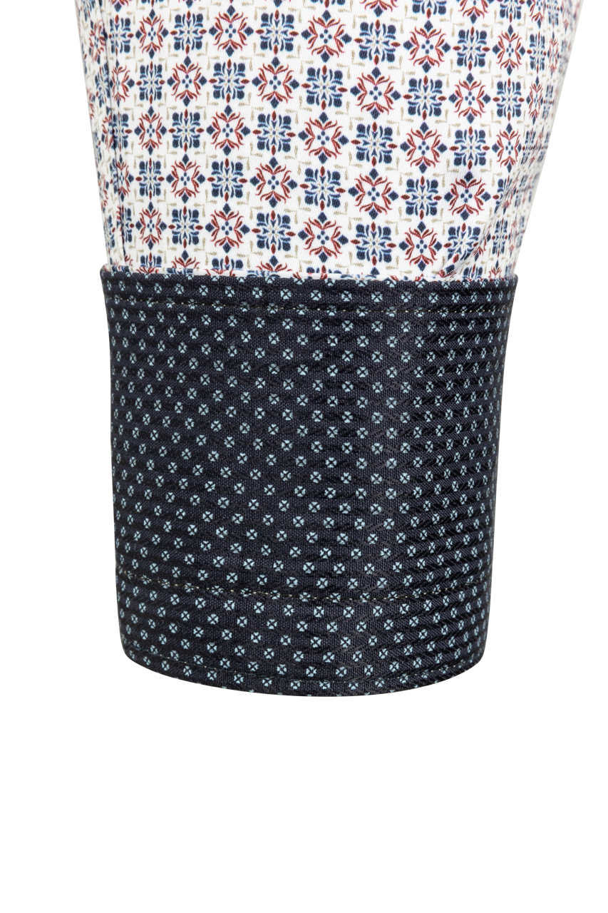 Cinch Foulard Print Button-Front Shirt - Multi