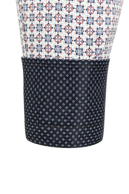 Cinch Foulard Print Button-Front Shirt - Multi