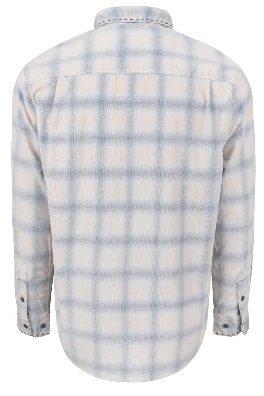 TTrue Grit Button-Front Shirt - Blue Plaid